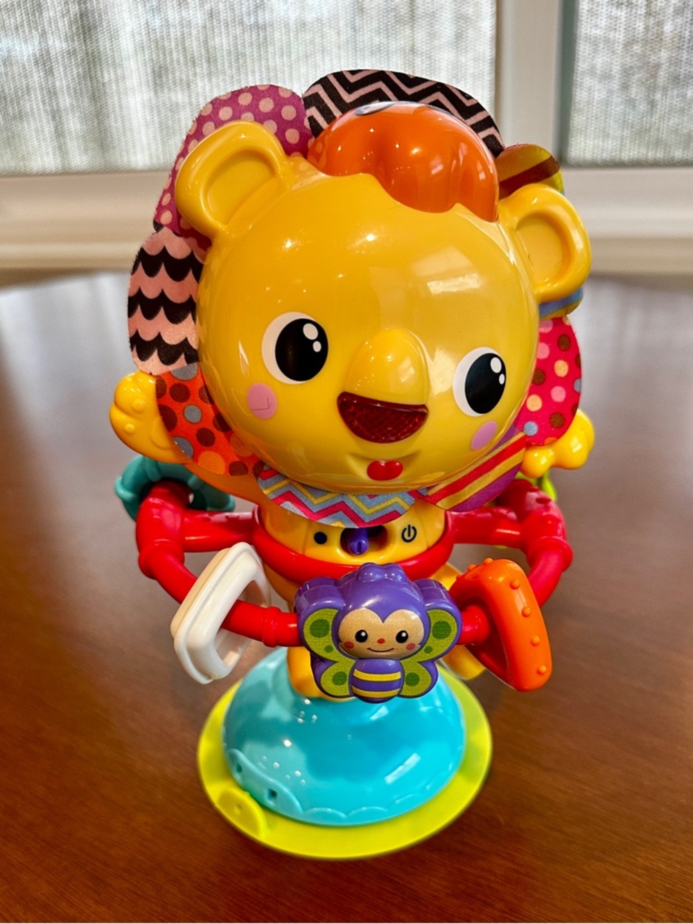 VTech Baby Bright Yellow Lion Activity Toy with Colorful Rings - Kids Toys